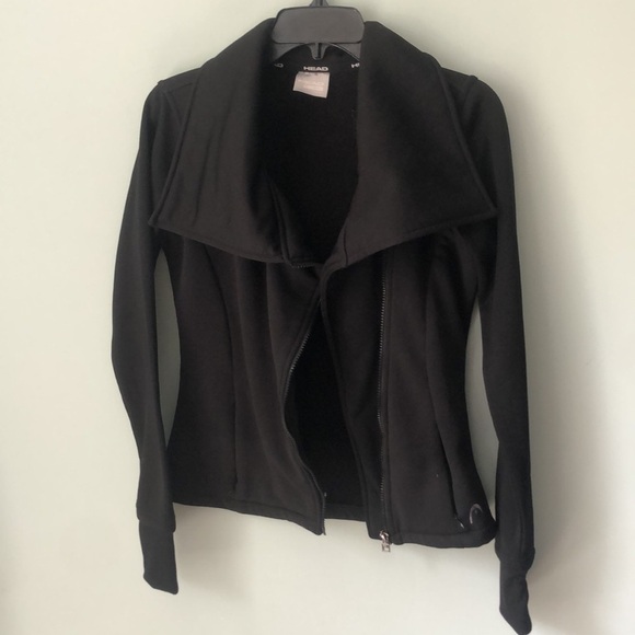 Head Athleisure Moto Jacket Small Stretch Thumbholes Active - Picture 4 of 5